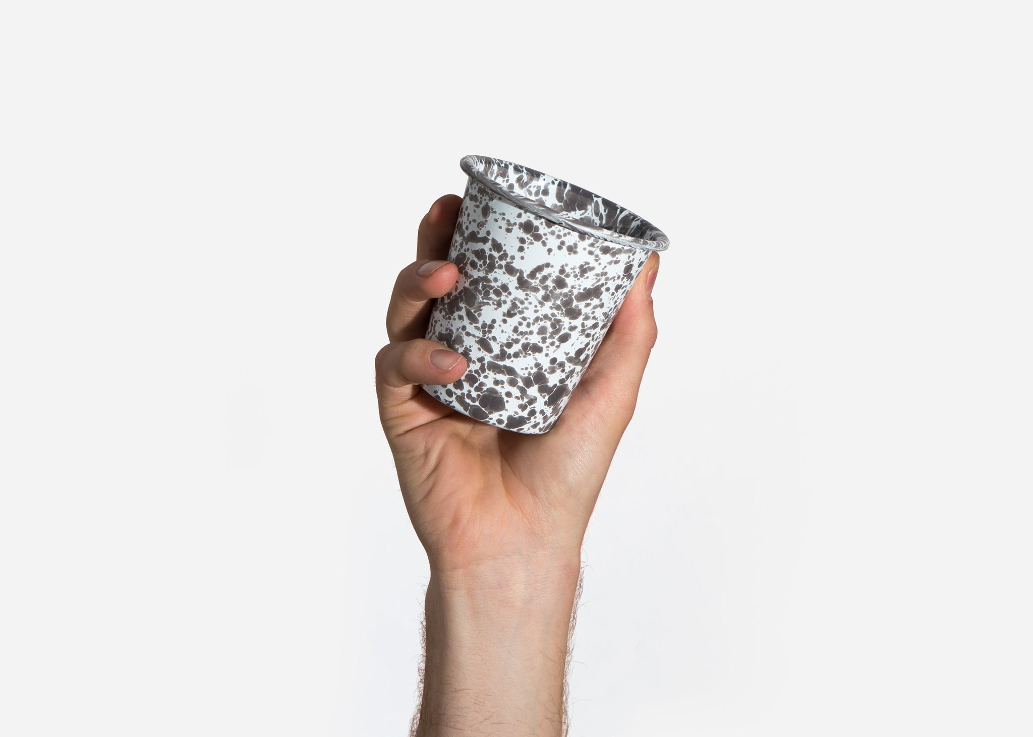 Grey Splatterware Cup